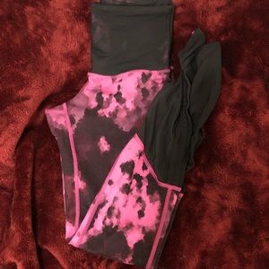 Pink and Black Lululemon Leggings